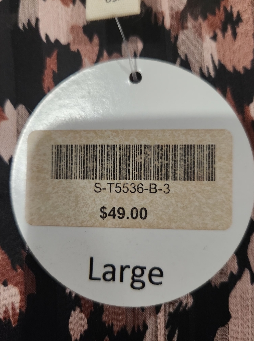 Tyche Pink and Black Leopard Print Cami. NWT - Picture 5 of 7